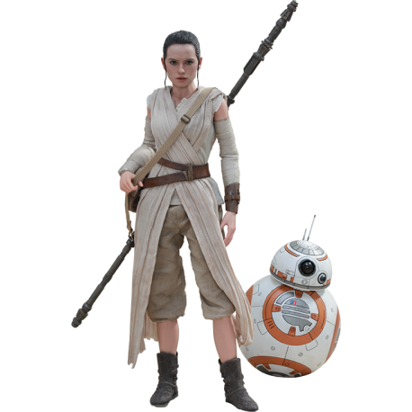 HOT TOYS - SET REY ET BB-8 - STAR WARS 1/6