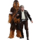 HOT TOYS - STAR WARS 7 - HAN SOLO AND CHEWBACCA FIGURE SET 1/6