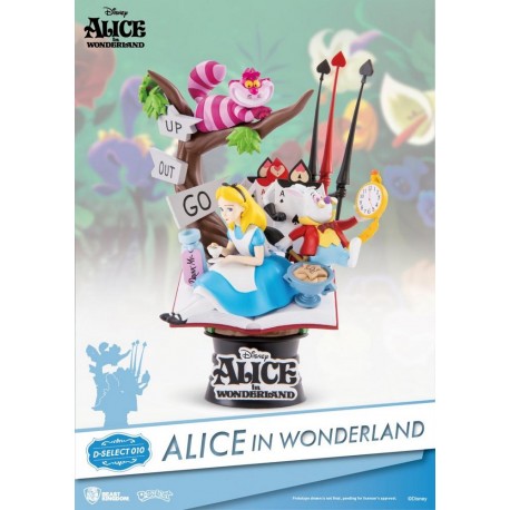 BEAST KINGDOM - DISNEY - ALICE AU PAYS DES MERVEILLES DIORAMA PVC