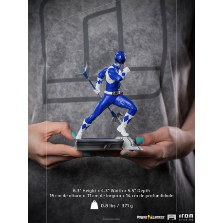 IRON STUDIOS - POWER RANGERS - BLUE RANGER ART SCALE 1/10