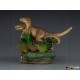 IRON STUDIOS - JURASSIC PARK - JUST THE TWO RAPTORS DELUXE ART SCALE 1/10