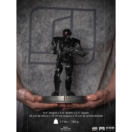 IRON STUDIOS - STAR WARS THE MANDALORIAN - DARK TROOPER ART SCALE 1/10