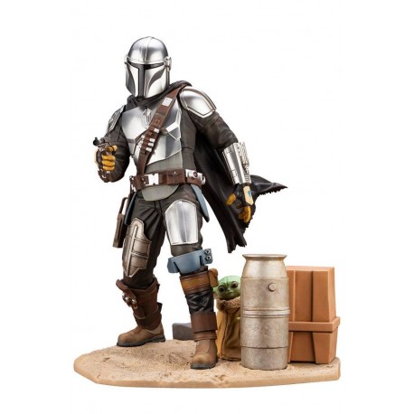 KOTOBUKIYA - THE MANDALORIAN PVC ARTFX - MANDALORIAN & THE CHILD 1/7